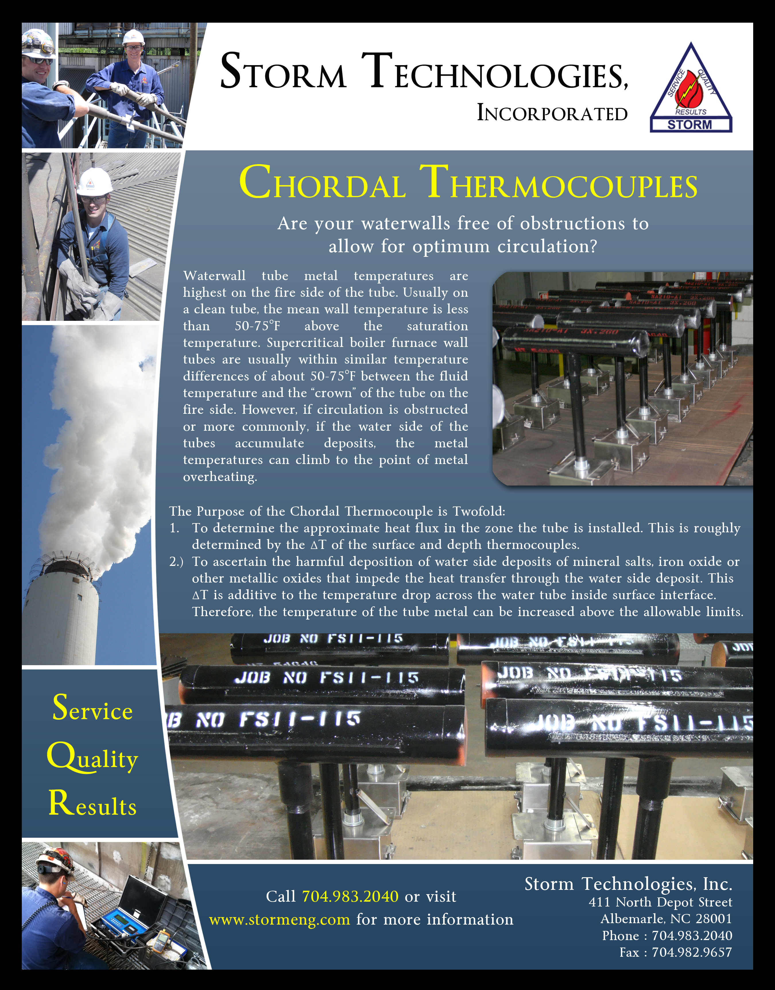Chordal Thermocouples