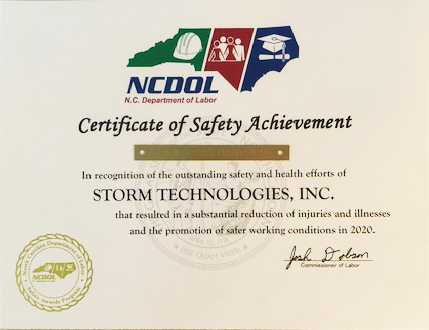 2020 Safety Award